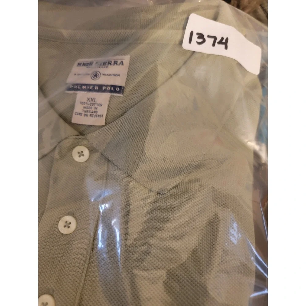 High Sierra Moss Green Polo Short Sleeve‎ 2XL